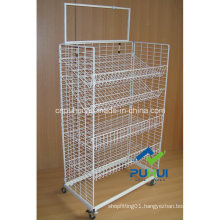 Four Layer Adjustable Wire Shelf Rack (PHY306)